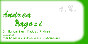 andrea magosi business card